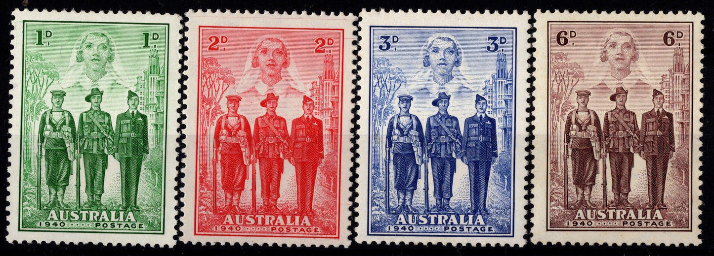Australia 1940 AIF Set Mint Never Hinged