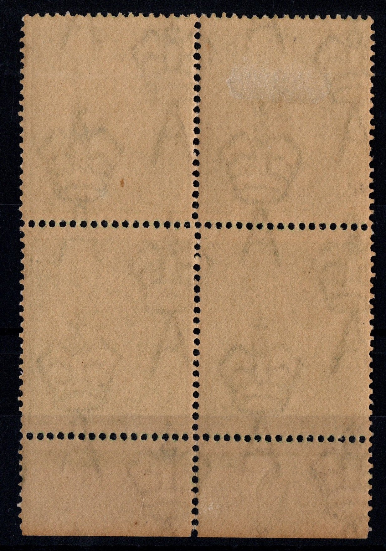 Australia KGV ½d Green Block Mint with CA Monogram