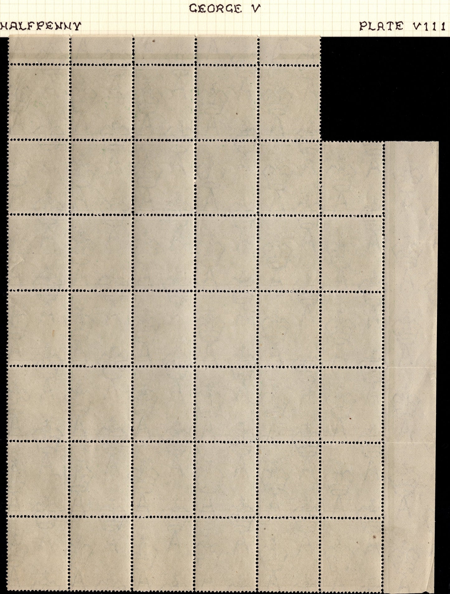 Australia KGV ½d Green Mint Block x Andrew Johnston Collection