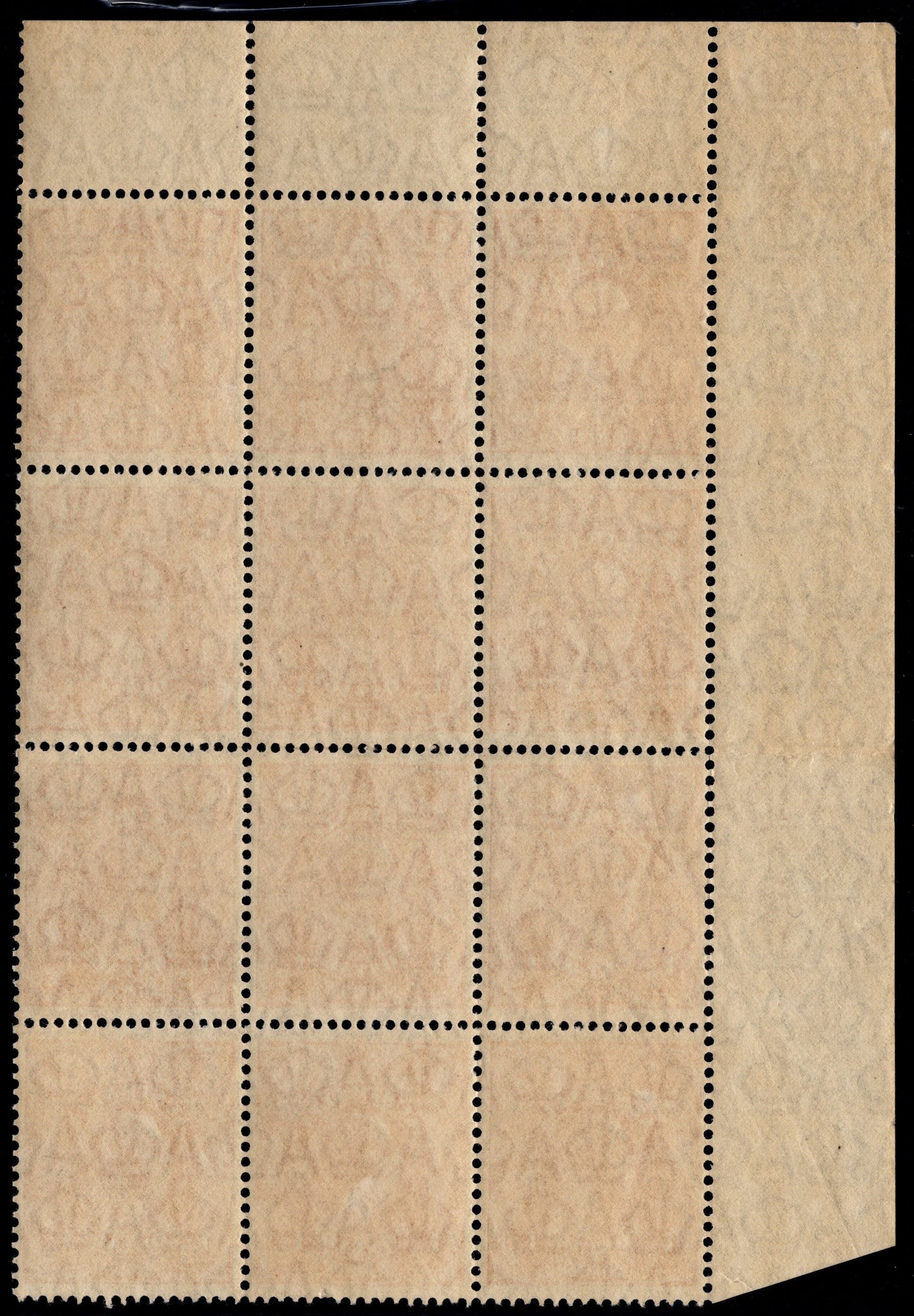 Australia KGV ½d Orange Corner Block x Andrew Johnston Collection