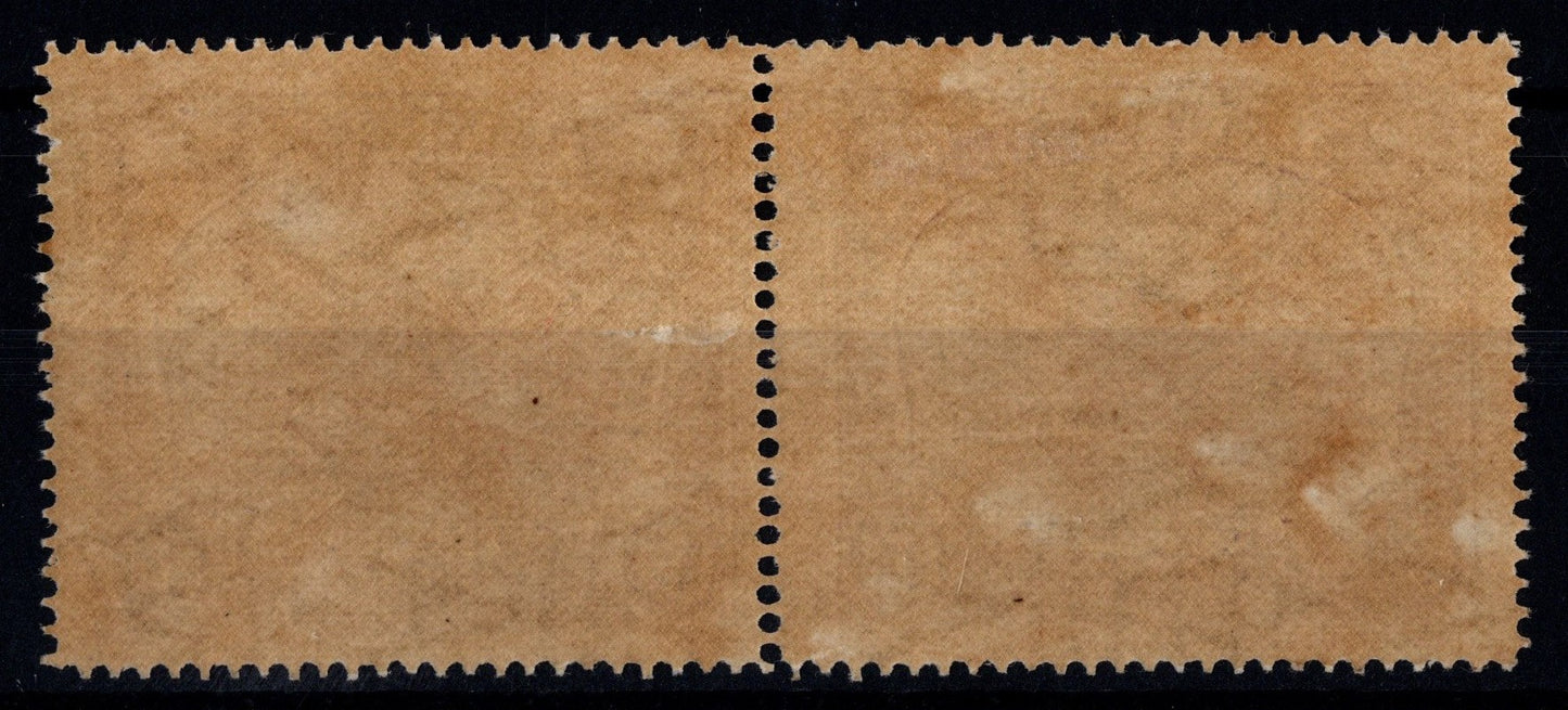 Papua Lakatois Pair with POSTACE on Right Stamp