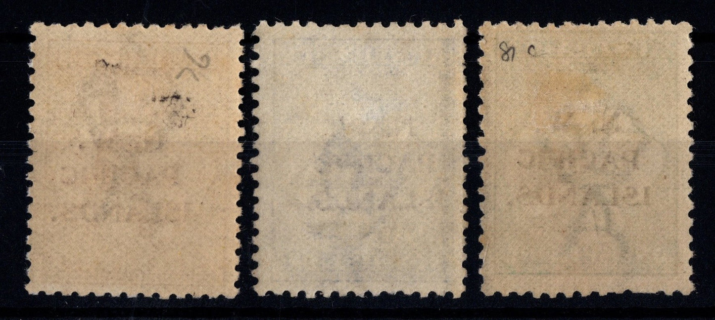 New Guinea NWPI Mint SG76/78/81