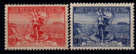 Australia 1936 Tassie Cable Set Mint Never Hinged