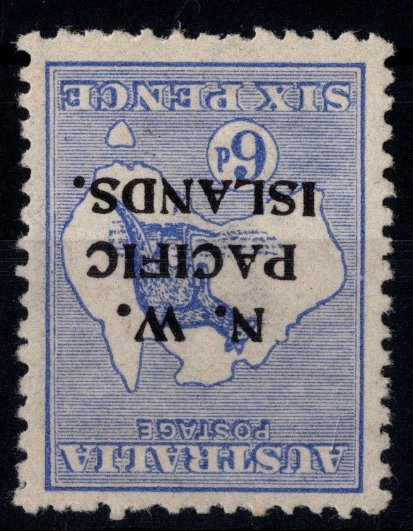 New Guinea NWPI 6d with Watermark Inverted SG 78w