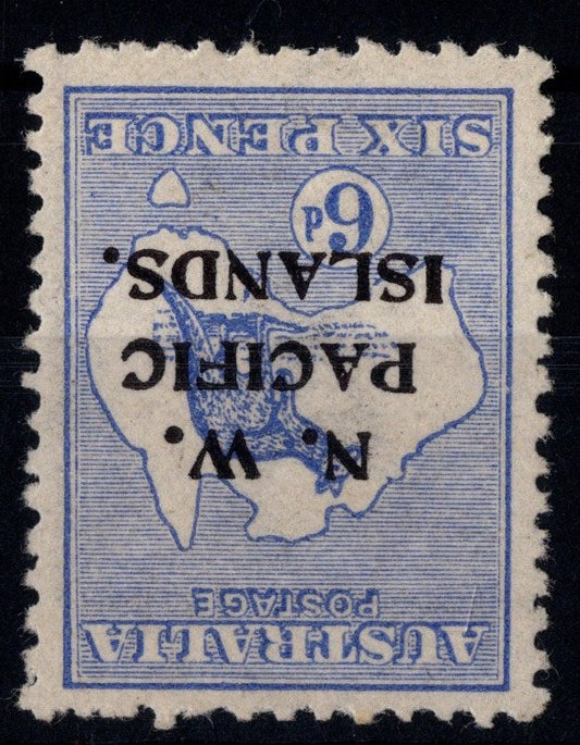 New Guinea NWPI 6d with Watermark Inverted SG 78w