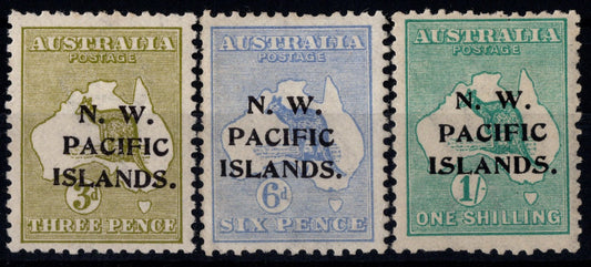 New Guinea NWPI  Mint SG76/78/81