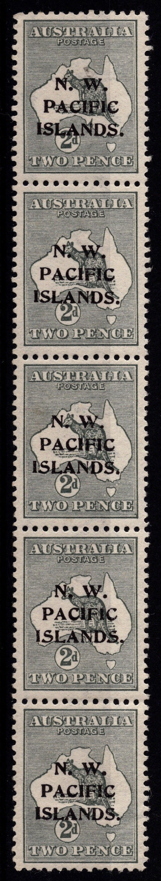 New Guinea NWPI 2d Strip Mint