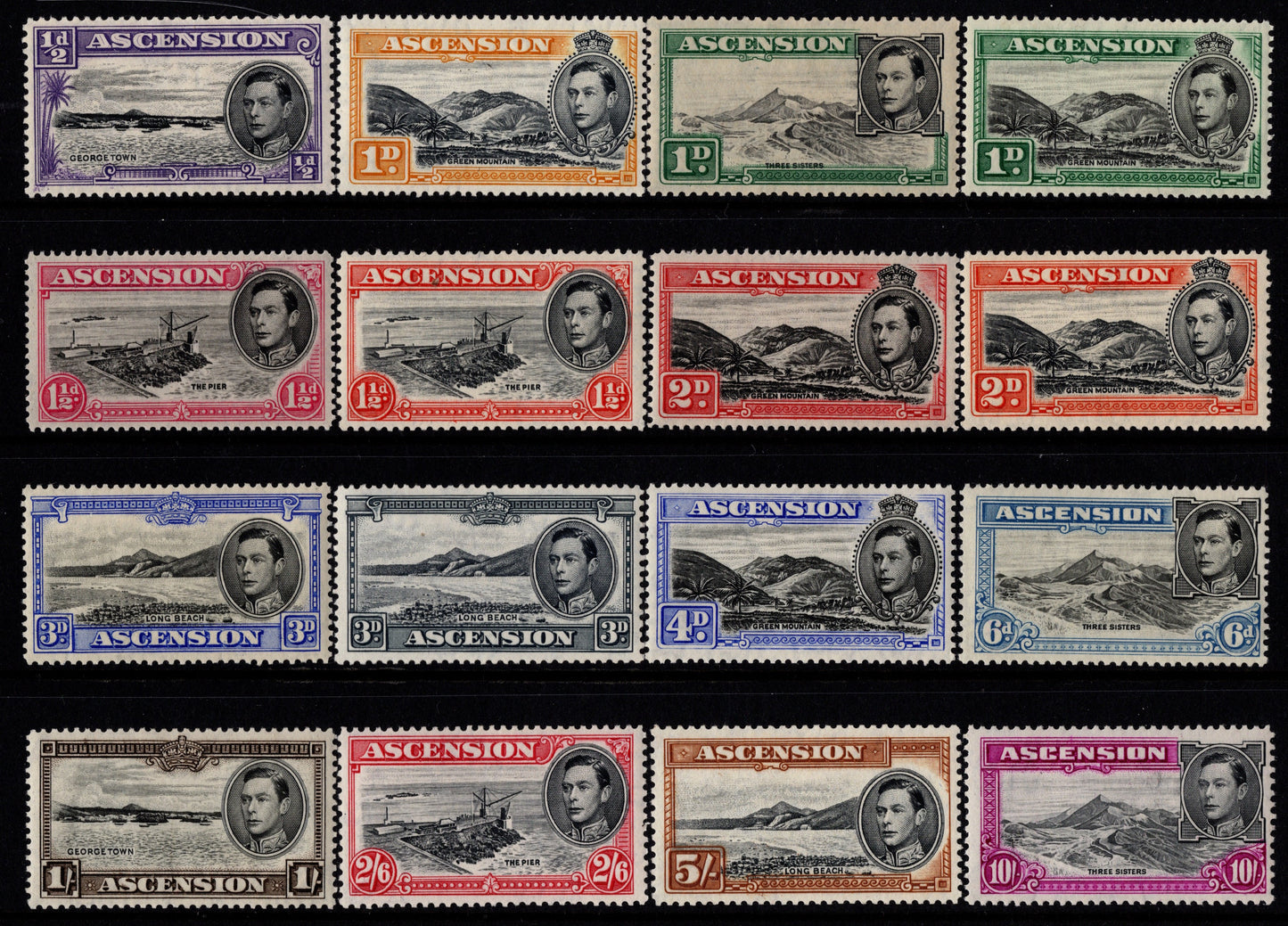 Ascension Island KGV1 Mint Set