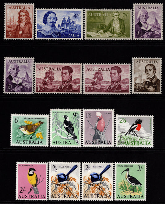 Australia Navigators & Birds Superb Mint Never Hinged