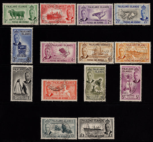 Falkland Islands KGV1 1952 Used Set